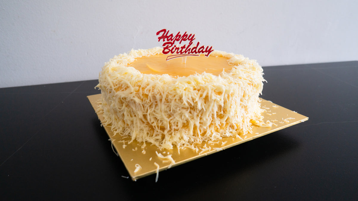 Chiffon Yema Cake with toppings - 8 inches / 850g - Rachel's Bakery