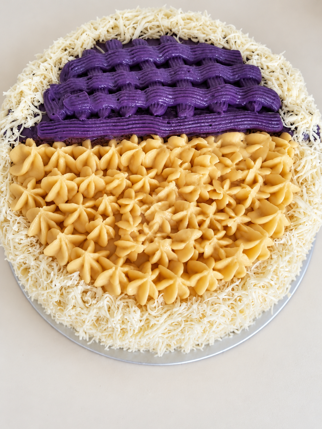 Half Ube Half Yema Cake Singapore | Rachel’s Bakery